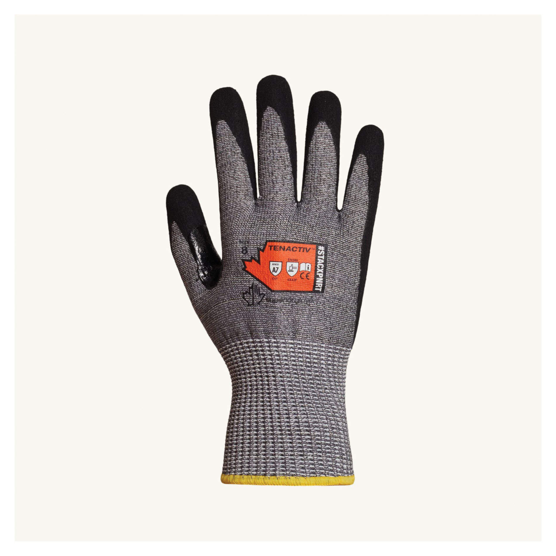 Superior Glove Works STACXPNRT-8 Cut-Resistant Coated & Dipped Gl
